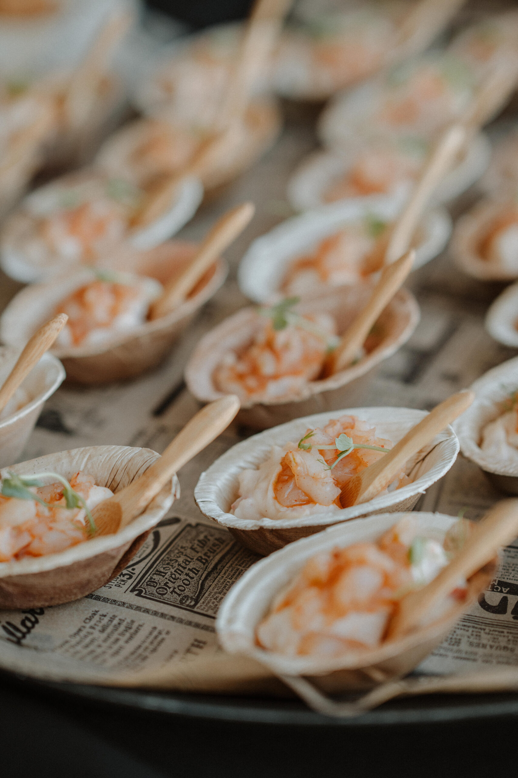 Catering Fingerfood Meeresfrüchte, Hochzeit Spanien