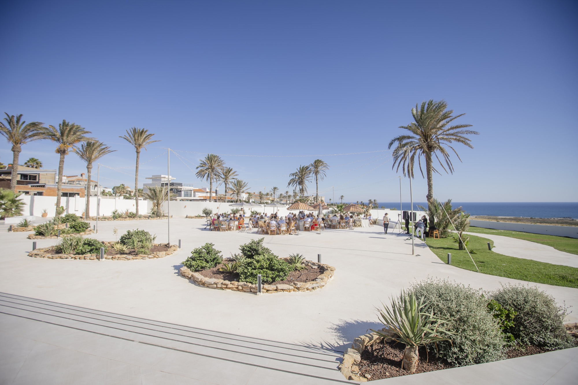 Location mit Palmen und Meerblick, El Paraiso al Mar Guardias Viejas, Destination Wedding Andalusien