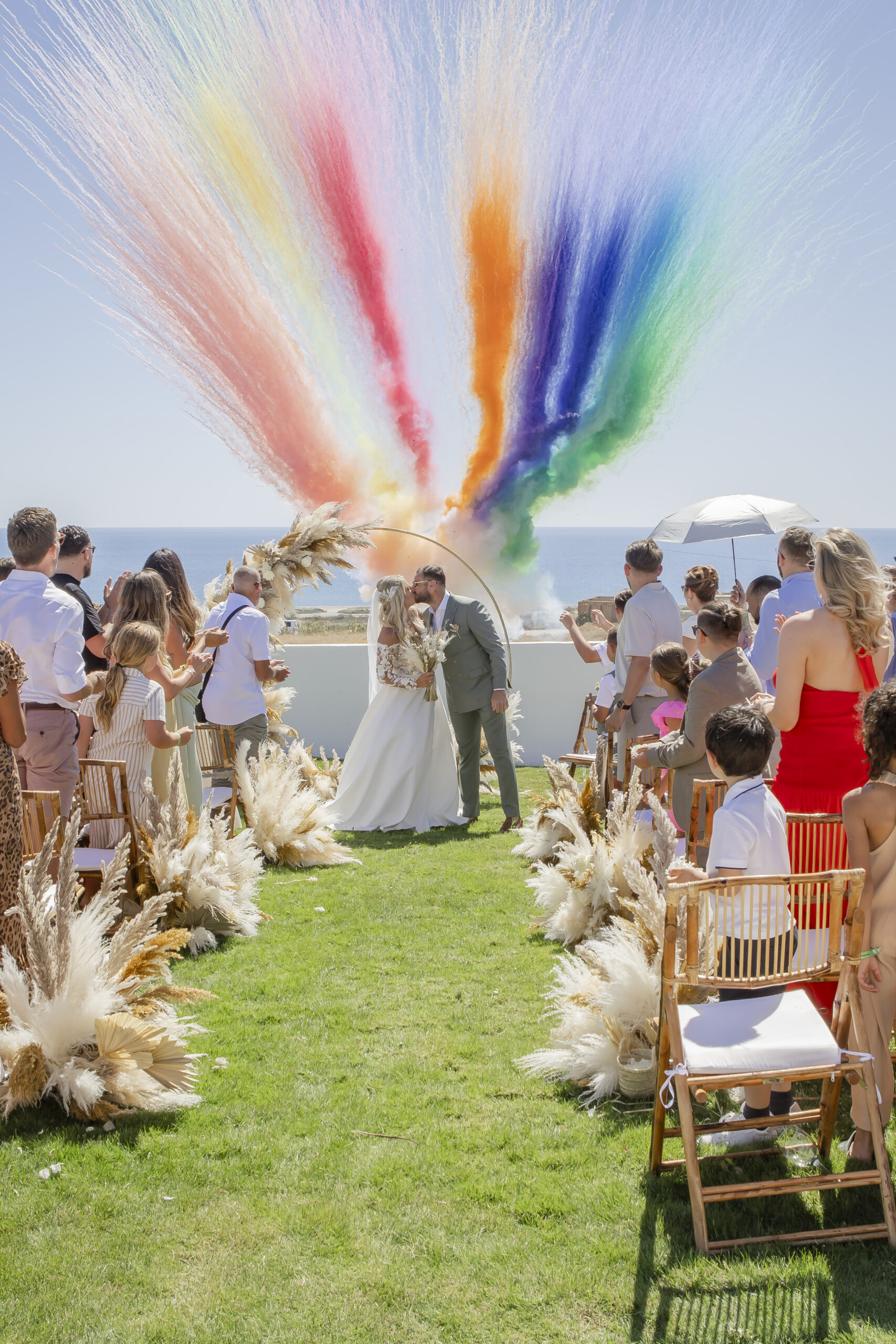Einzug bei einer Destination Wedding am Strand, Agua Amarga