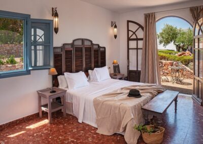Gästezimmer mit eigenem Zugang zur Terrasse, Gartenanlage bei Pozo de los Frailes
