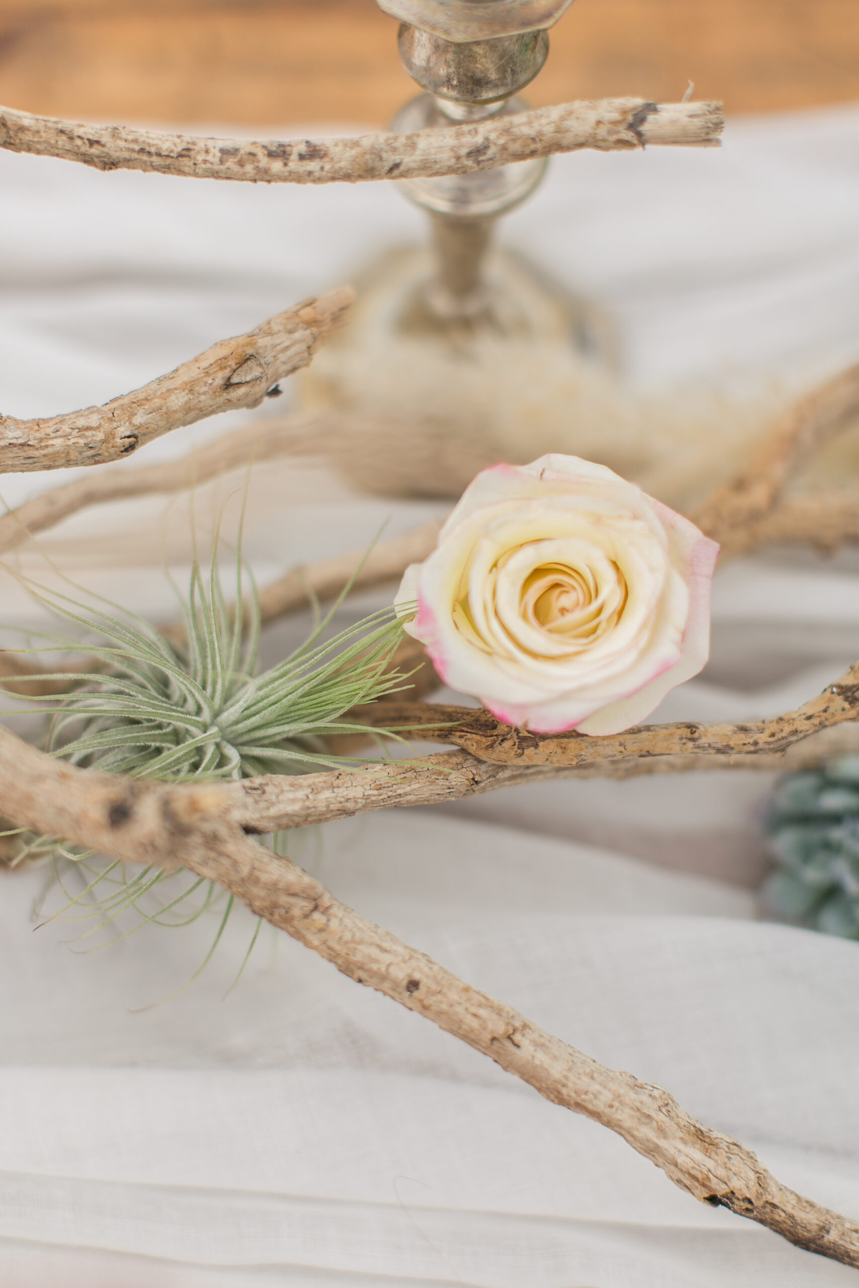 Roséwein in Vintage-Gläsern, Boho-Tischdeko Cabo de Gata