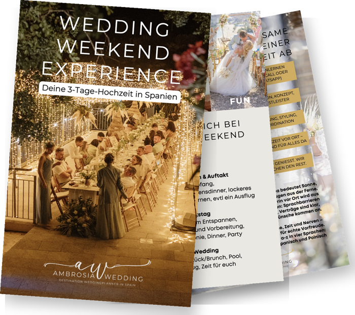 Wedding Weekend Experience Guide, Hochzeit in Spanien